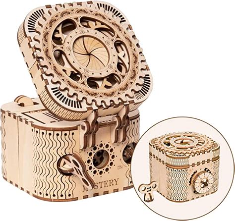 RoWood 3D Puzzle Rätselbox aus Holz DIY Schatztruhe Cluebox