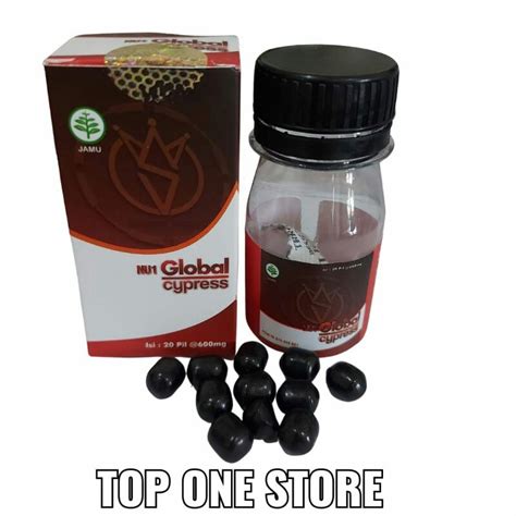 Jual Pil Hitam NU1 Global Cypress Herbal Isi 20 Pil 600mg NU 1 Untuk