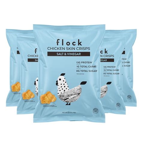 Amazon Flock Keto Chicken Skin Chips Salt And Vinegar Flavor