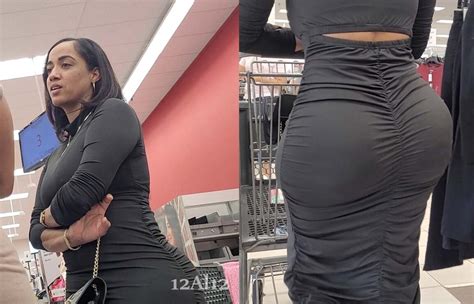 PHAT CURVY Latina MILF In Tight Black Ruched Dress Candid Best Premium