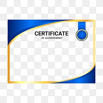 Blue Certificate Border PNG Transparent Images Free Download | Vector ...