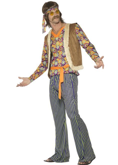 Mens 1960s Hippie Singer Costume