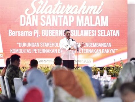 Pj Gubernur Sulsel Dorong Pelaku Usaha Hewan Ternak Tingkatkan