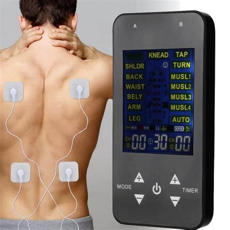 Akozon Massage Par Impulsion Numérique Tens Ems Appareil De Massage Par