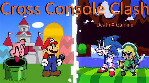 Friday Night Funkin Cross Console Clash Mario And Kirby Vs Sonic