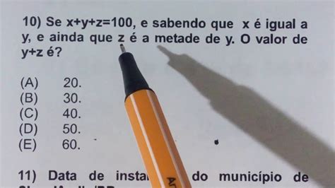 5 QuestÕes De Concurso De MatemÁtica BÁsica Resolvida Pr Youtube