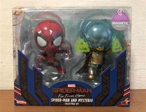 WTS Hot Toys Marvel Spider Man Far From Home Spiderman And Mysterio Cosbaby Collectible Set