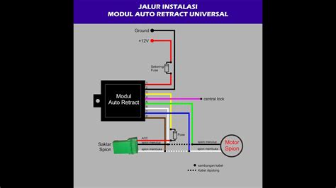 Tutorial Pasang Modul Auto Retract Universal Pada Innova 2014 YouTube