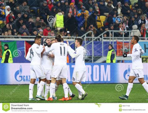 Uefa Champions League Game Shakhtar Vs Real Madrid Editorial Stock