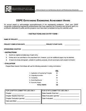 Fillable Online Ospe Memberclicks Alpha Ospe Awards Forms Oea Form Doc