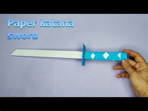 Katana Sword making from paper craft | How to make paper katana sword ...