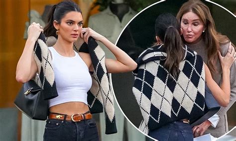 Kendall Jenner Flashes Taut Tummy In A Crop Top For Dinner With Dad