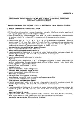 Calendario Venatorio Del Piemonte Pdf