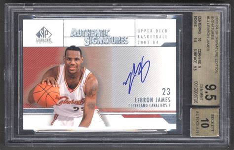 2003 04 Sp Signature Edition Authentic Signatures Lebron James Rookie