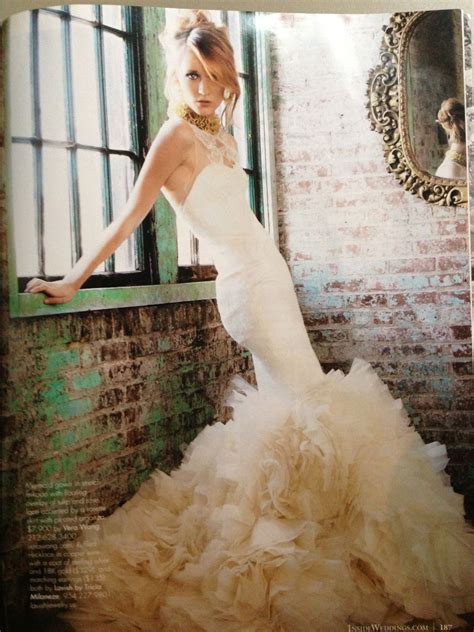 Vera Wang Mermaid Wedding Dresses 2014