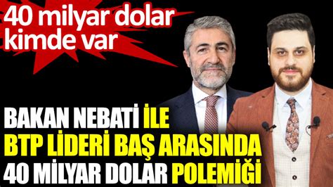 Hazine ve Maliye Bakan Nureddin Nebati ile BTP lideri Hüseyin Baş