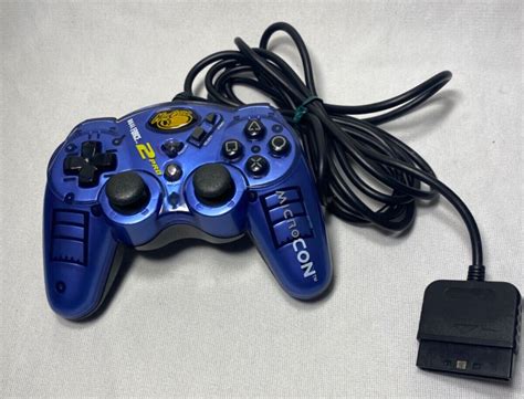 Blue Madcatz Dual Force 2 Pro Controller 8236 For Playstation 2 Ps1