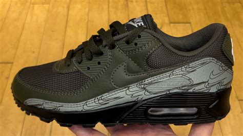 Nike Air Max 90 Olive Black Reflective Shoes YouTube