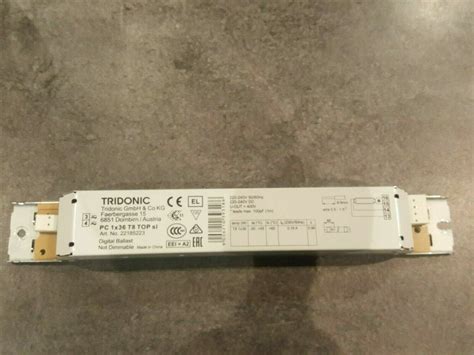 TRIDONIC 1X36W RÉF 22185223 BALLAST ELECTRONIQUE POUR TUBE 1 2 METRES