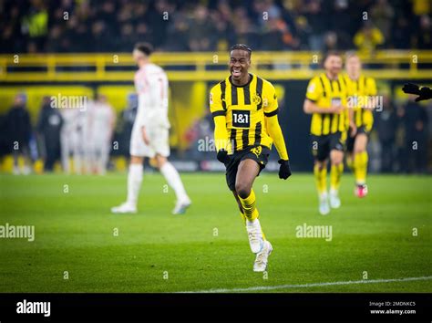 Dortmund Germany Nd Jan Goal Celebration Jamie Bynoe