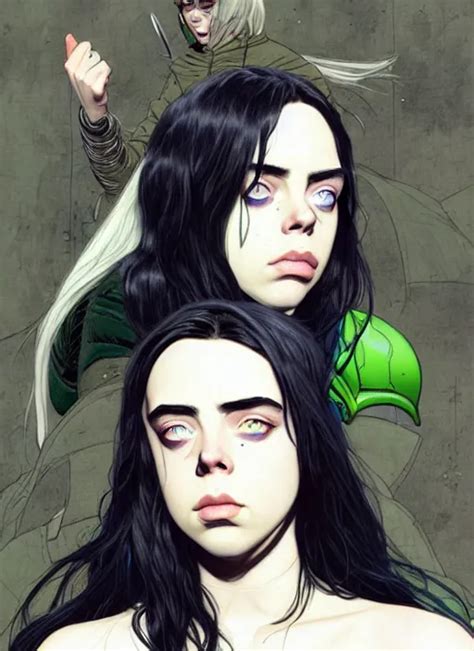 Billie Eilish As Female Loki Very Detailed Digital Stable Diffusion