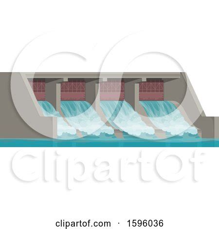 Clipart of a Dam - Royalty Free Vector Illustration by Vector Tradition ...