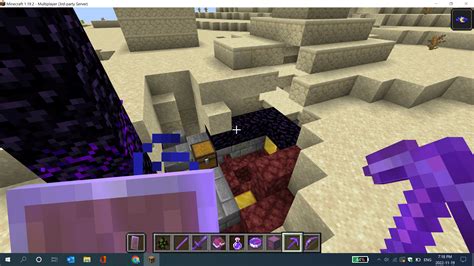 Stronghold Fused With Ruined Portal Next To Desert Temple R Minecraft