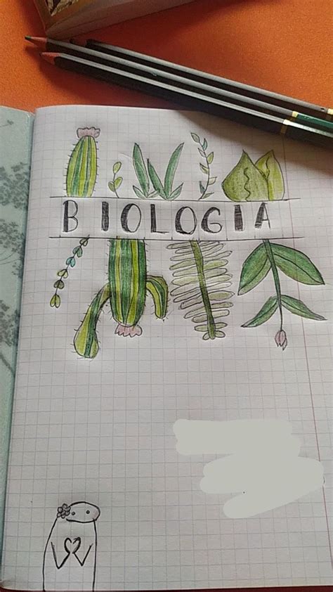 Strona tytułowa z zeszytu z Biologii in 2023 Biology Notebook