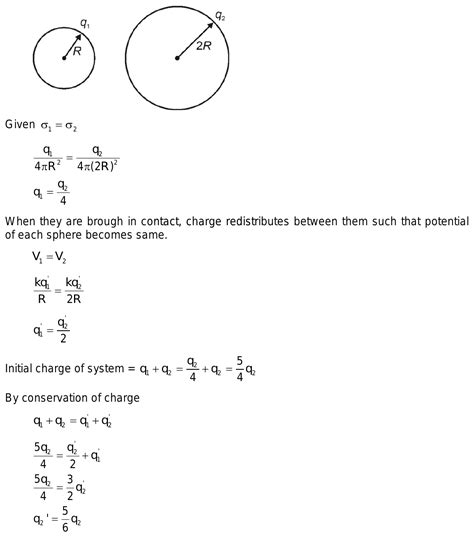 Two Metal Spheres One Of The Radius R And The Other Of Radius R Both