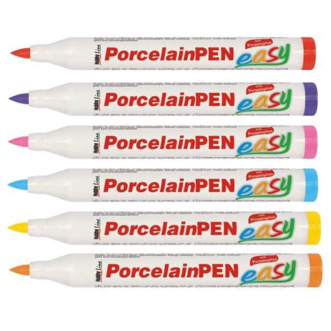 Тонкие маркеры по стеклу и фарфору Porcelain Pen (цвета в ассортименте ...