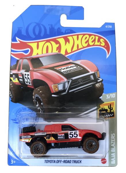 Hot Wheels Базовая машинка Toyota Off Road Truck купить с доставкой по выгодным ценам в