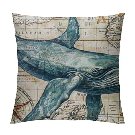 Onetech Mediterranean Style Throw Pillow Case Sea Theme Decorative