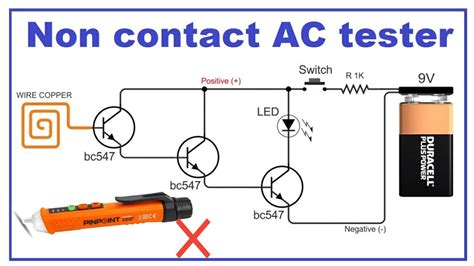 Wireless Tester Ac Line Detector Without Touching Any Wire Bc547 Youtube