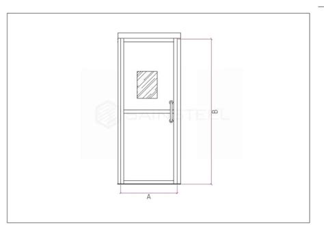 Hermetic Door DoorSteel Single SW Pusat Clean Room