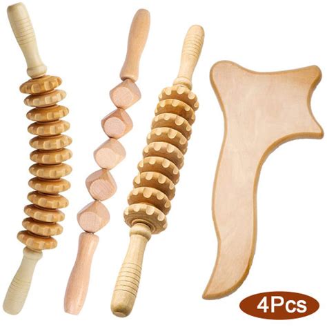 Wooden Massage Roller Stick Wood Therapy Massage Tools Maderoterapia