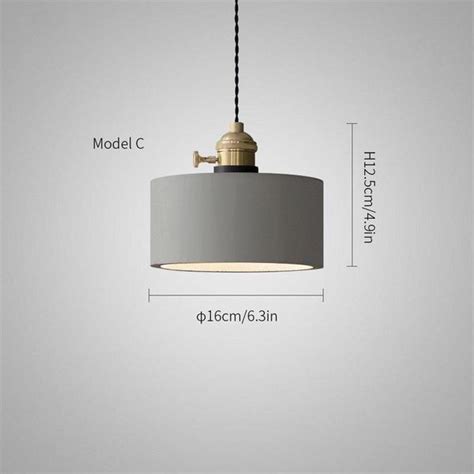 Concrete Vasa Minimalist Pendant Light Pendant Light Ping Lighting