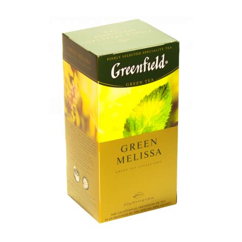 Чай Greenfield Green Melissa 25 пакетиков