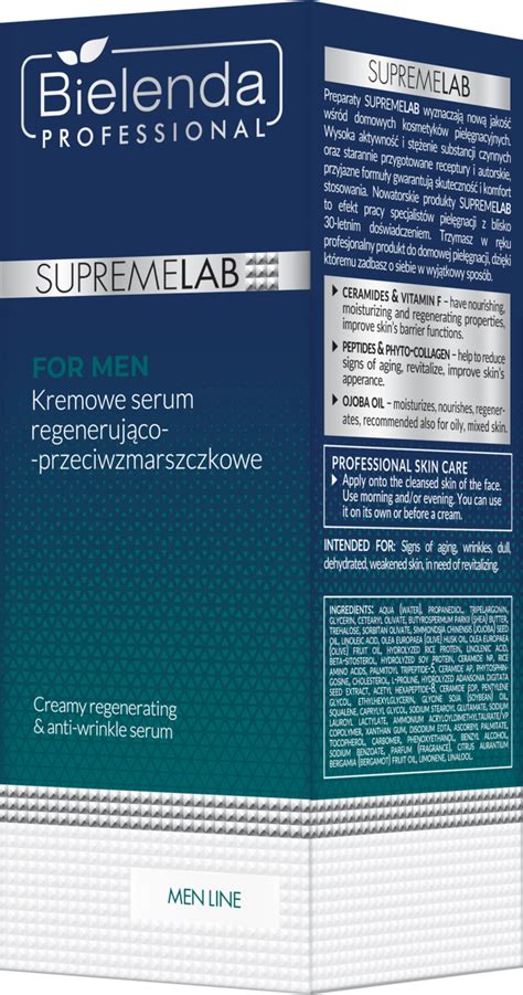 BIELENDA PROFESSIONAL SupremeLab For Men kremowe serum regenerująco