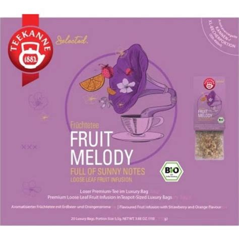 Teekanne Bio Luxury Bag Fruit Melody G Piccantino Slovenija