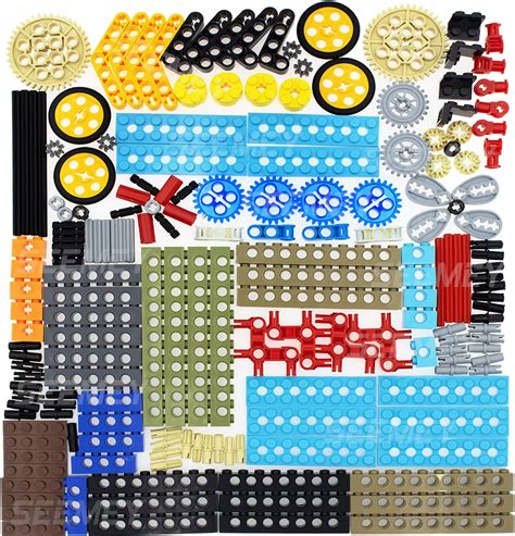 Amazon SEEMEY 184PCS Gear And Axle Set For Technic Parts