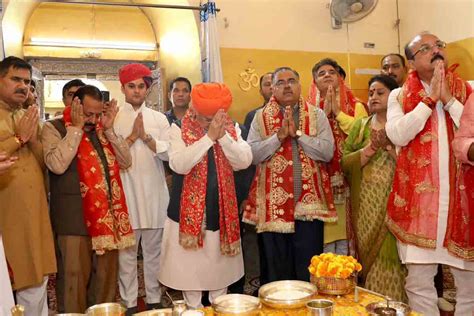 Honble Bjp National President Shri Jp Nadda Offered Prayers At