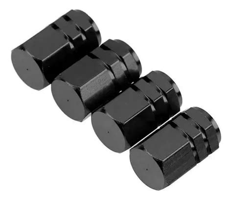 Set Tapas Tapitas Cubre Valvulas Ruedas Deportiva Negro Mercadolibre