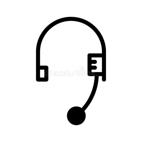 Headset Icon Or Logo Isolated Sign Symbol Vector Illustration Stock