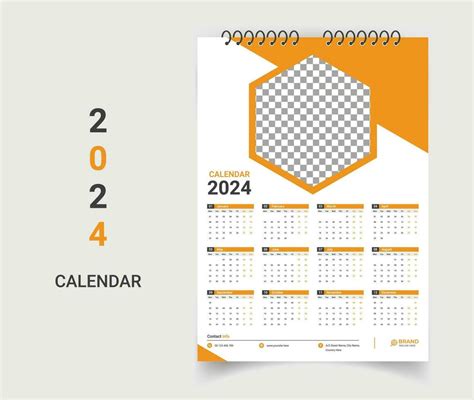 Modern Wall Calendar Template Design 34962469 Vector Art At Vecteezy