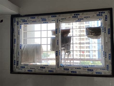 Mm Veka Balcony Upvc Glass Sliding Window X Feet At Rs Sq Ft