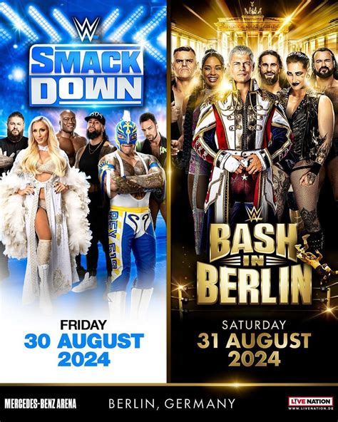 Smackdown Headed To The Mercedes Benz Arena The Night Before Bash In