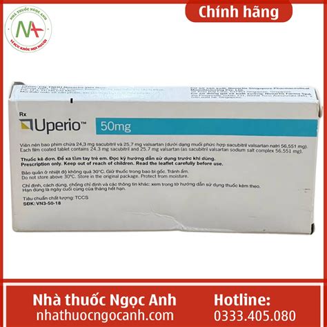 Thuốc Uperio 50mg (2 vỉ x 14 viên) có giá bao nhiêu, mua ở đâu?