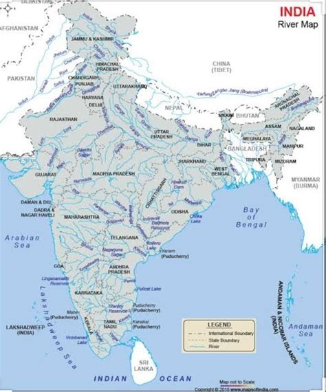 Mark On A River Map Of India The Following Rivers 1 River Ganga 2 River Indus 3 River