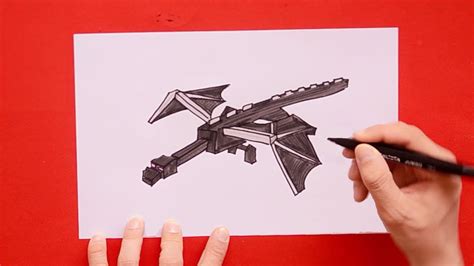 How To Draw Enderdragon Minecraft Youtube