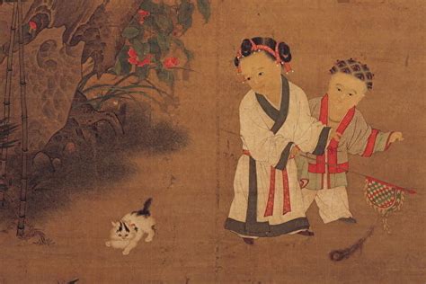 Song Dynasty Painting Children At Play In Winter By Su Hanchen